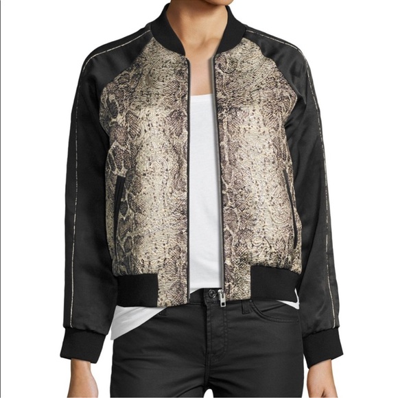 ZADIG & VOLTAIRE Billy Snake Bomber Jacket - Picture 6 of 8